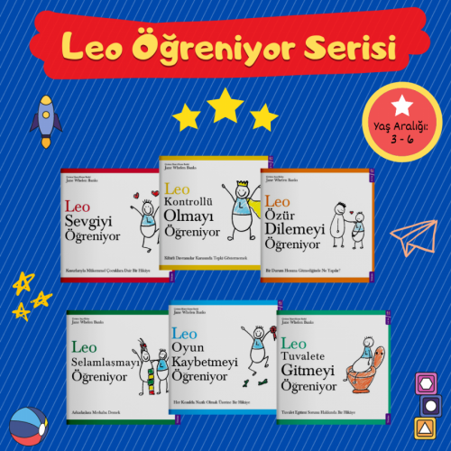 Leo Öğreniyor Set (6 Kitap) Jane Whelen Banks